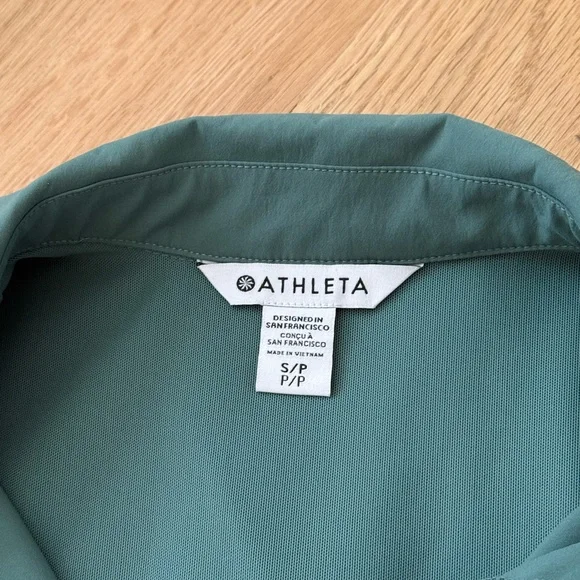 NEW $169 Athleta Topspin Dress Blue Teal Size Small - Picture 4 of 11